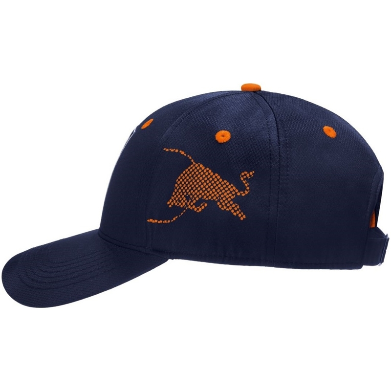 Czapka dziecięca KTM Laser Cut Red Bull niebiesko-pomarańczowa