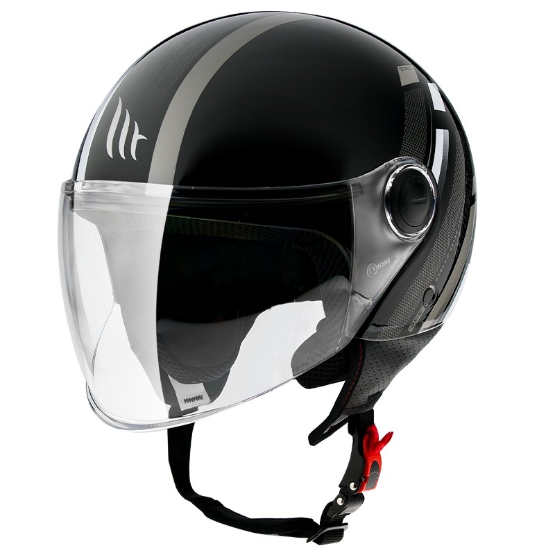 MT Street Scope D2 otwarty kask motocyklowy czarno-szary błyszczący wyprzedaż
