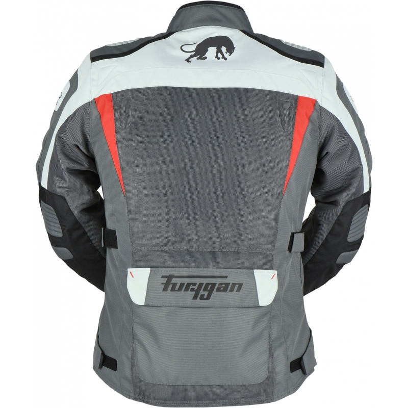 Kurtka motocyklowa Furygan Apalaches Vented 2in1 szaro-czerwono-czarna