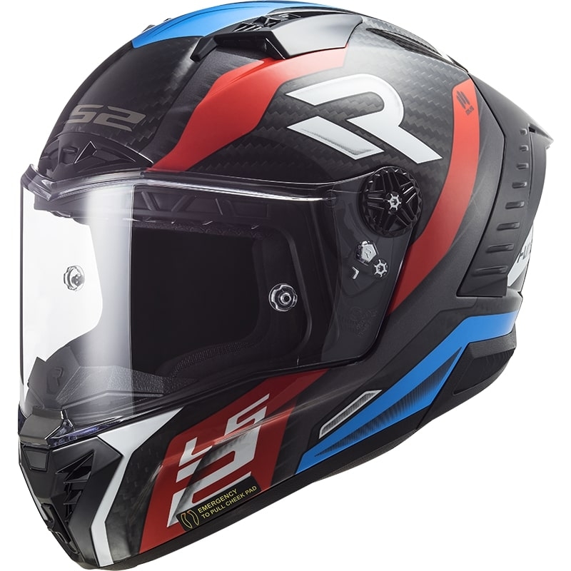 LS2 FF805 Thunder C Supra black-red-blue integralny kask motocyklowy wyprzedaż