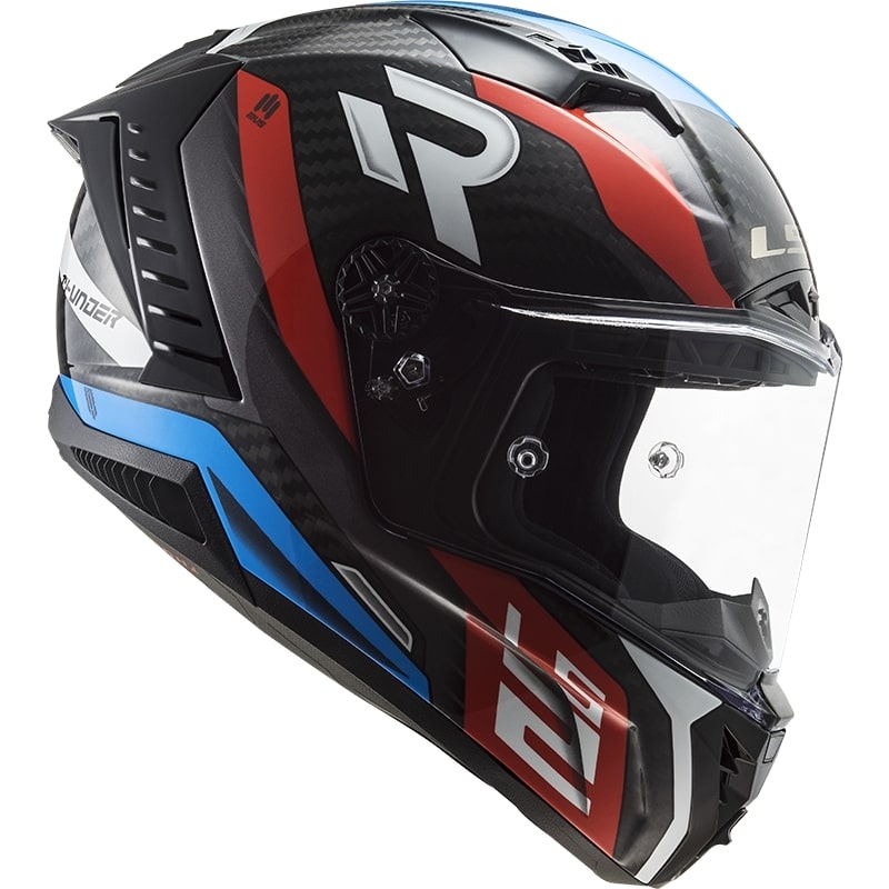 LS2 FF805 Thunder C Supra black-red-blue integralny kask motocyklowy wyprzedaż