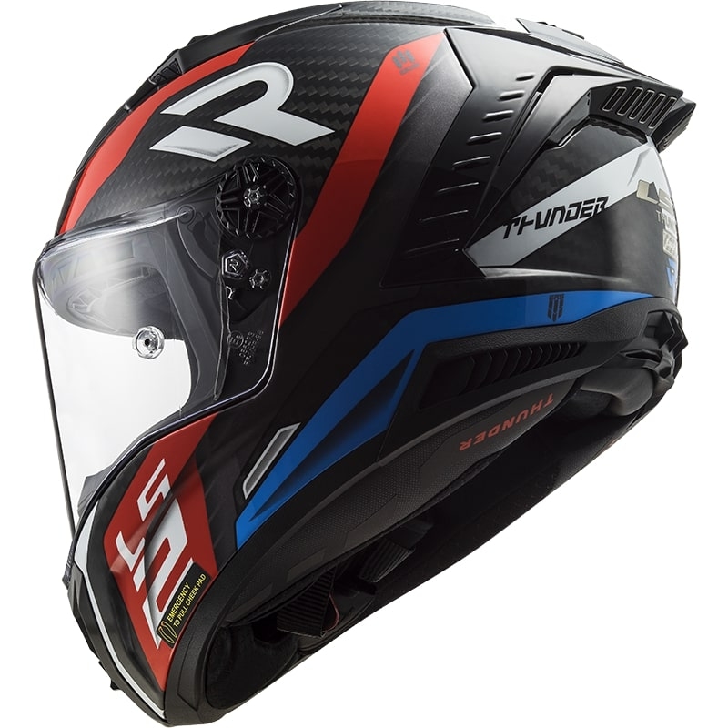 LS2 FF805 Thunder C Supra black-red-blue integralny kask motocyklowy wyprzedaż