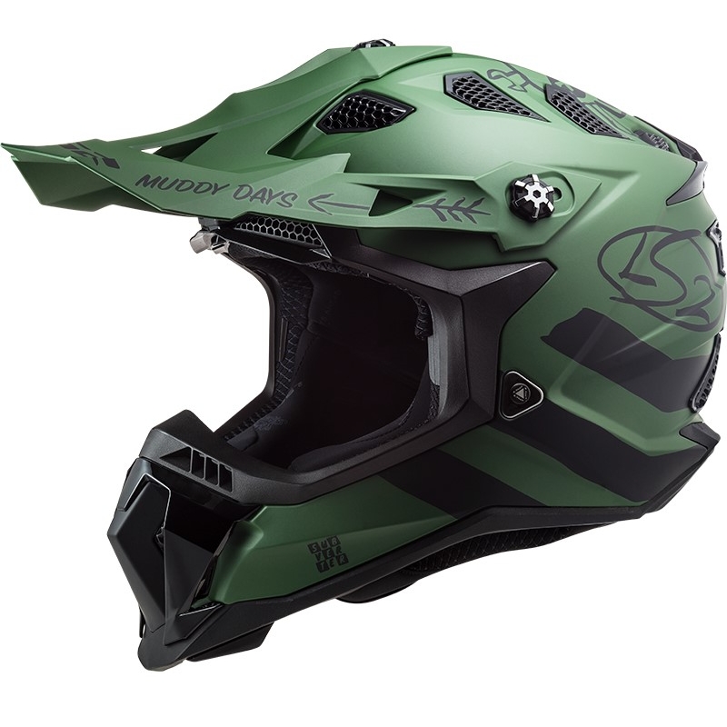 Kask motocrossowy LS2 MX700 Subverter Cargo green matt
