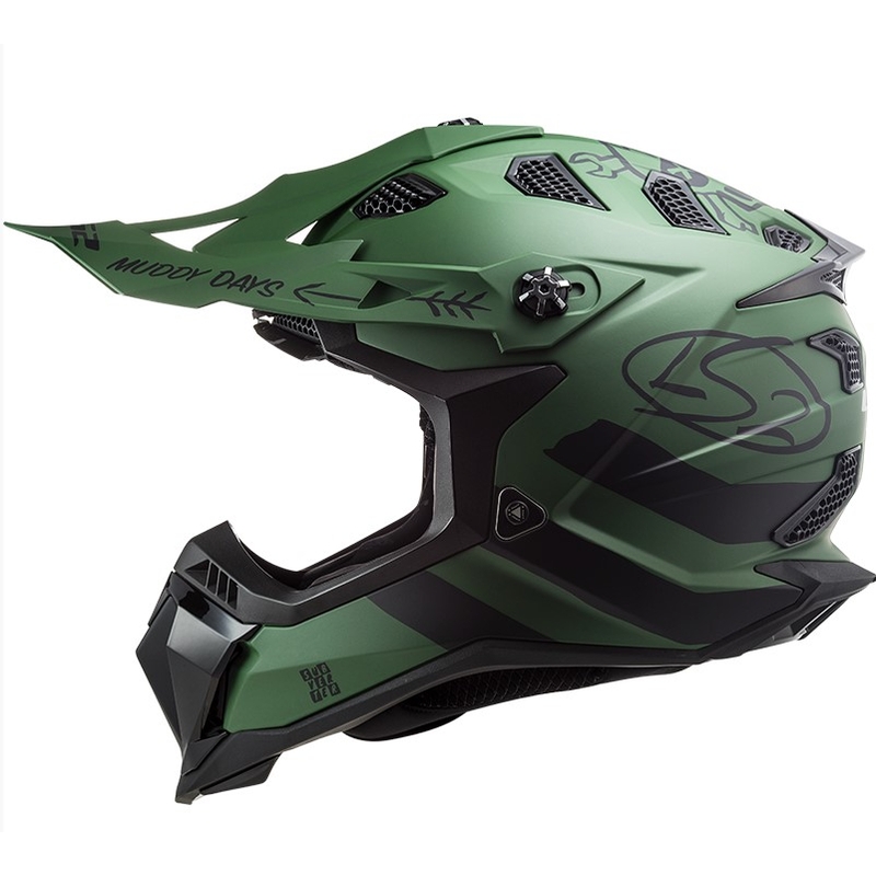 Kask motocrossowy LS2 MX700 Subverter Cargo green matt