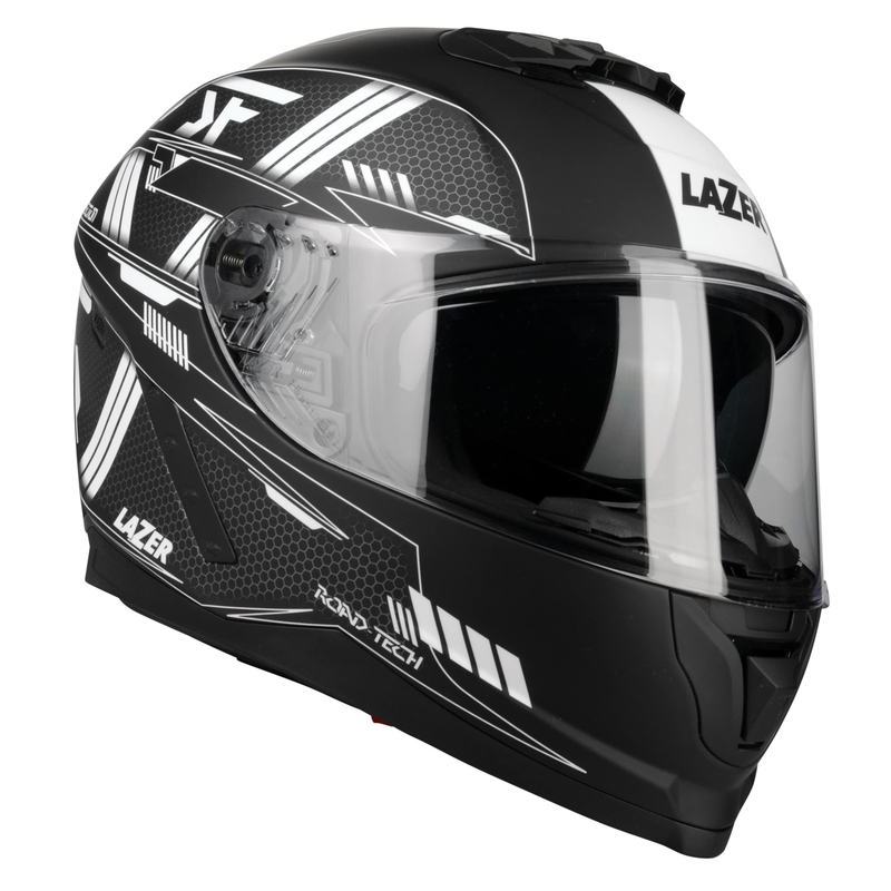 Integralny kask motocyklowy Lazer Rafale Evo MM Roadtech czarno-biały