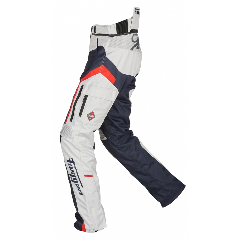 Spodnie motocyklowe Furygan Apalaches Black-Red-White-Blue wyprzedaż