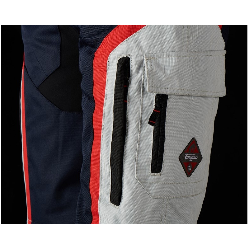 Damskie spodnie motocyklowe Furygan Apalaches Black-Red-White-Blue. wyprzedaż