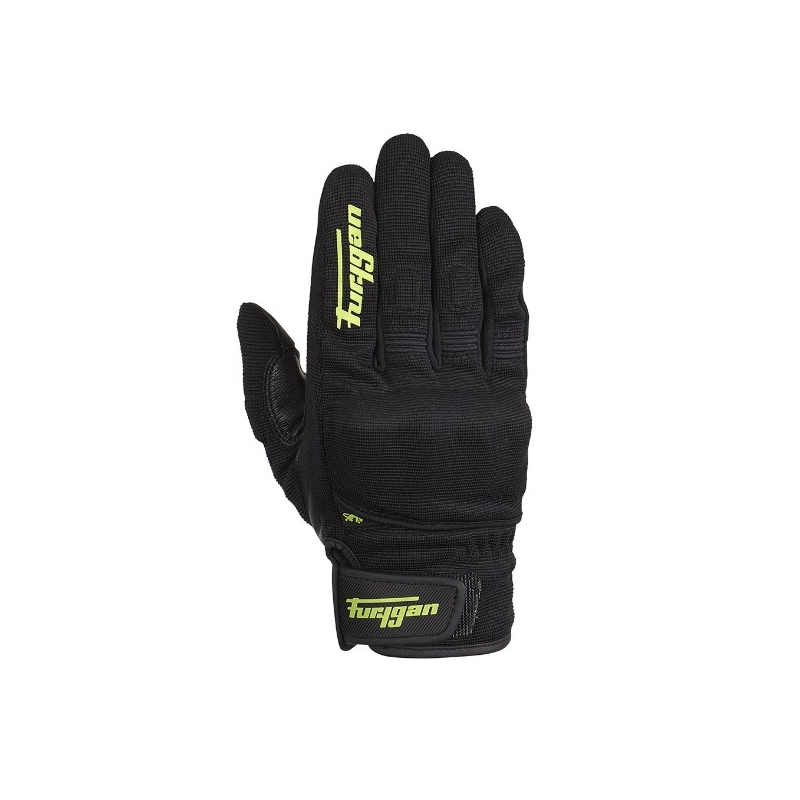 Rękawice motocyklowe Furygan Jet D3O czarny-fluo zielony