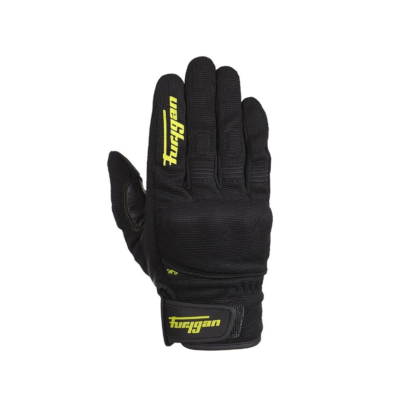 Rękawice motocyklowe Furygan Jet D3O czarno-fluo żółte