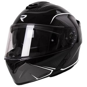 Street Racer Ranger czarno-biały kask motocyklowy typu flip-up