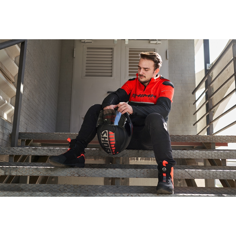 Kurtka motocyklowa Shima Drift czarno-czerwona