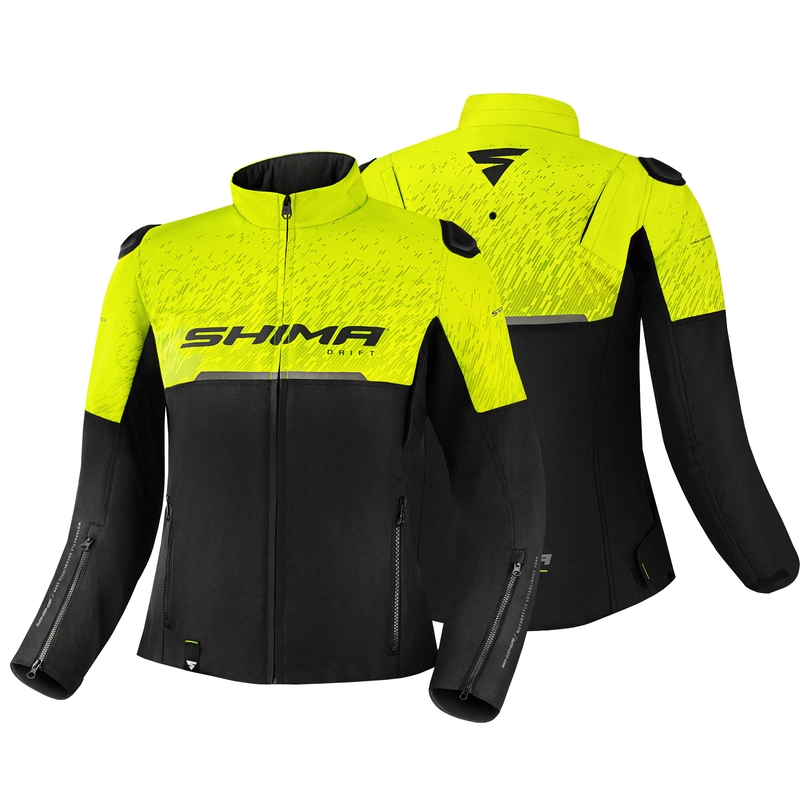 Damska kurtka motocyklowa Shima Drift black-fluo yellow