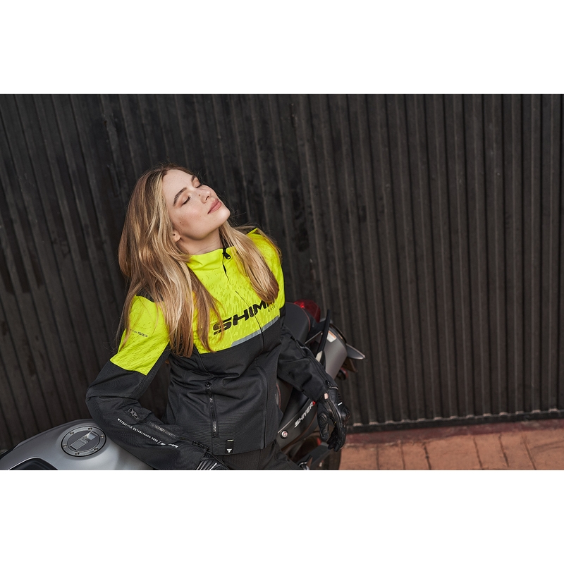 Damska kurtka motocyklowa Shima Drift black-fluo yellow