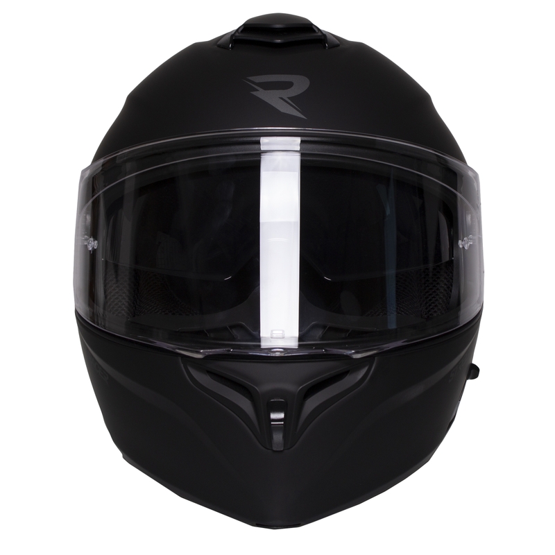 Kask motocyklowy Street Racer Ranger czarny matowy z klapką