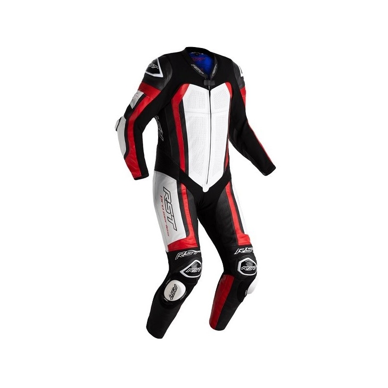 RST Pro Series Airbag One-Piece Motorcycle Coverall Black, White and Red wyprzedaż