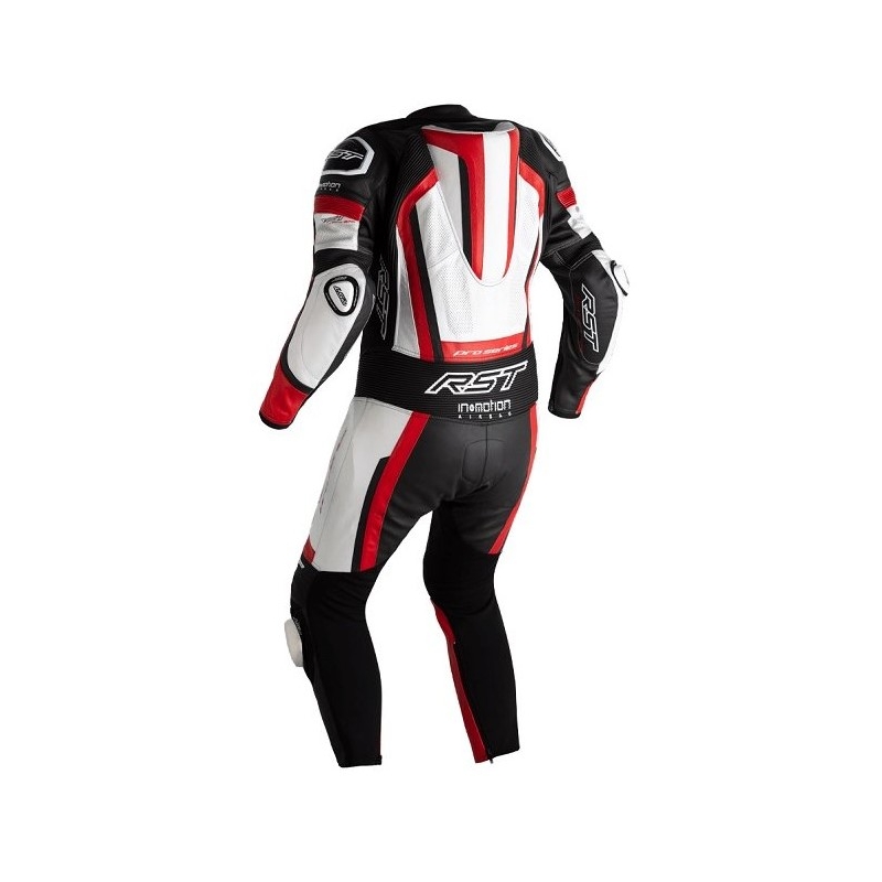 RST Pro Series Airbag One-Piece Motorcycle Coverall Black, White and Red wyprzedaż