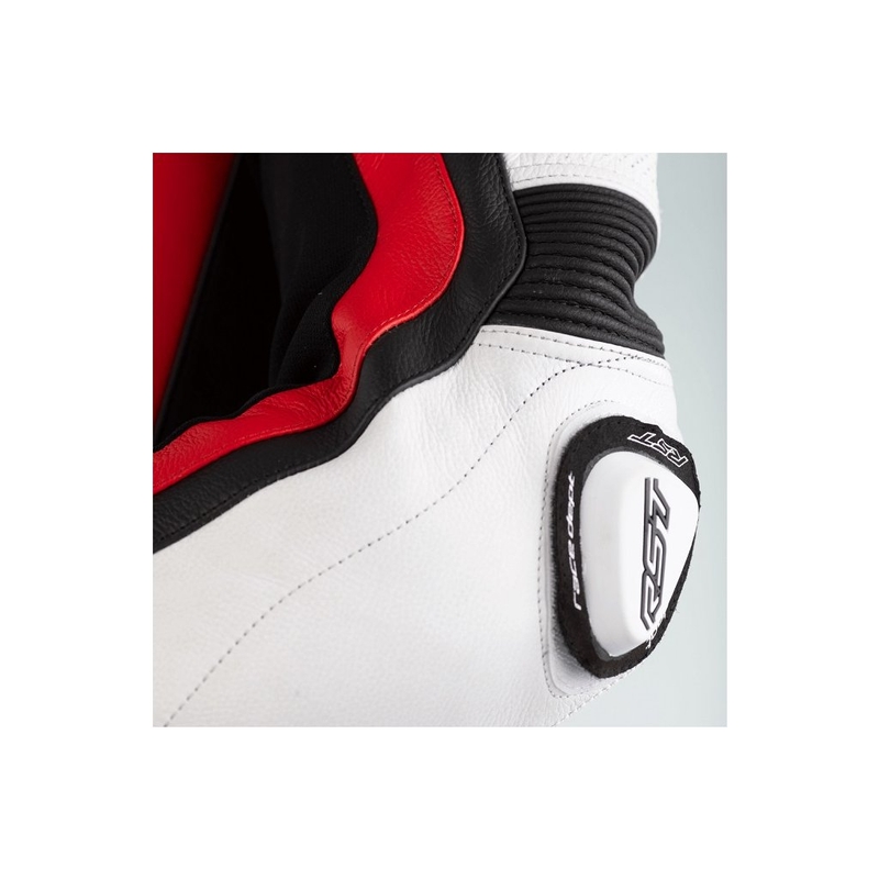 RST Pro Series Airbag One-Piece Motorcycle Coverall Black, White and Red wyprzedaż