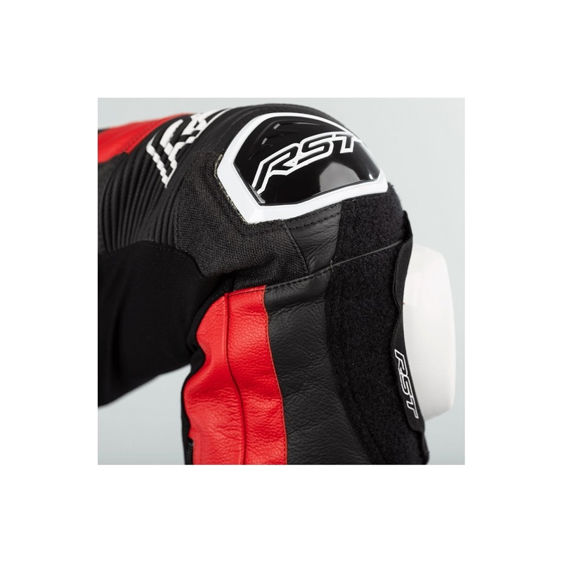 RST Pro Series Airbag One-Piece Motorcycle Coverall Black, White and Red wyprzedaż