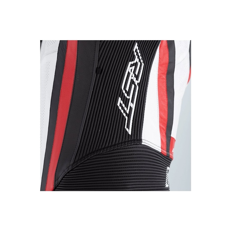 RST Pro Series Airbag One-Piece Motorcycle Coverall Black, White and Red wyprzedaż
