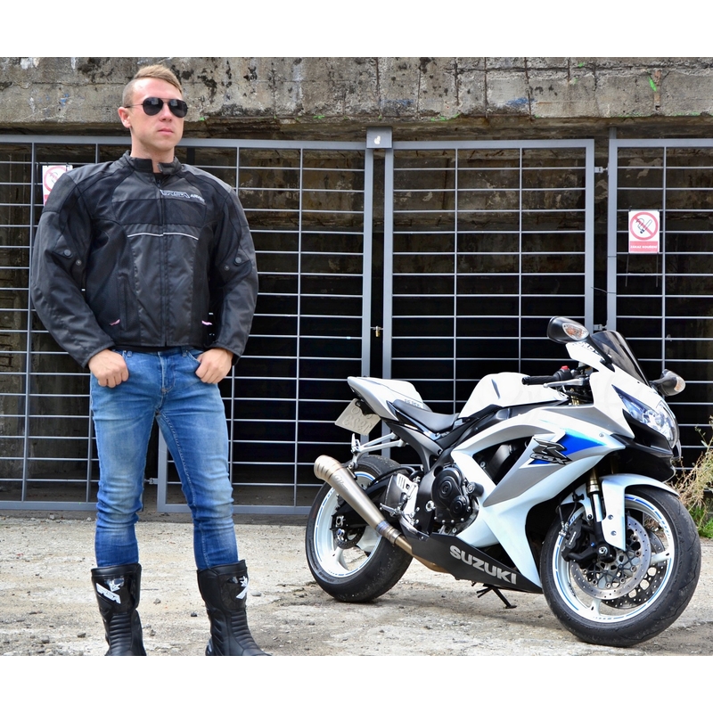 Kurtka motocyklowa RSA-Airvent czarna wyprzedaż