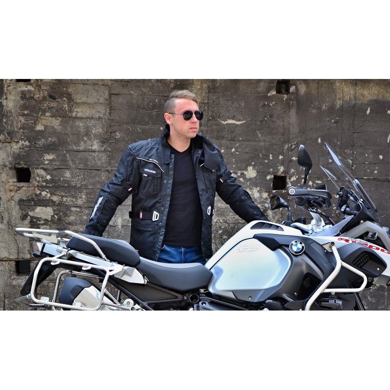 Kurtka motocyklowa RSA Voyager czarna wyprzedaż