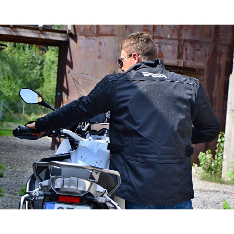 Kurtka motocyklowa RSA Voyager czarna wyprzedaż