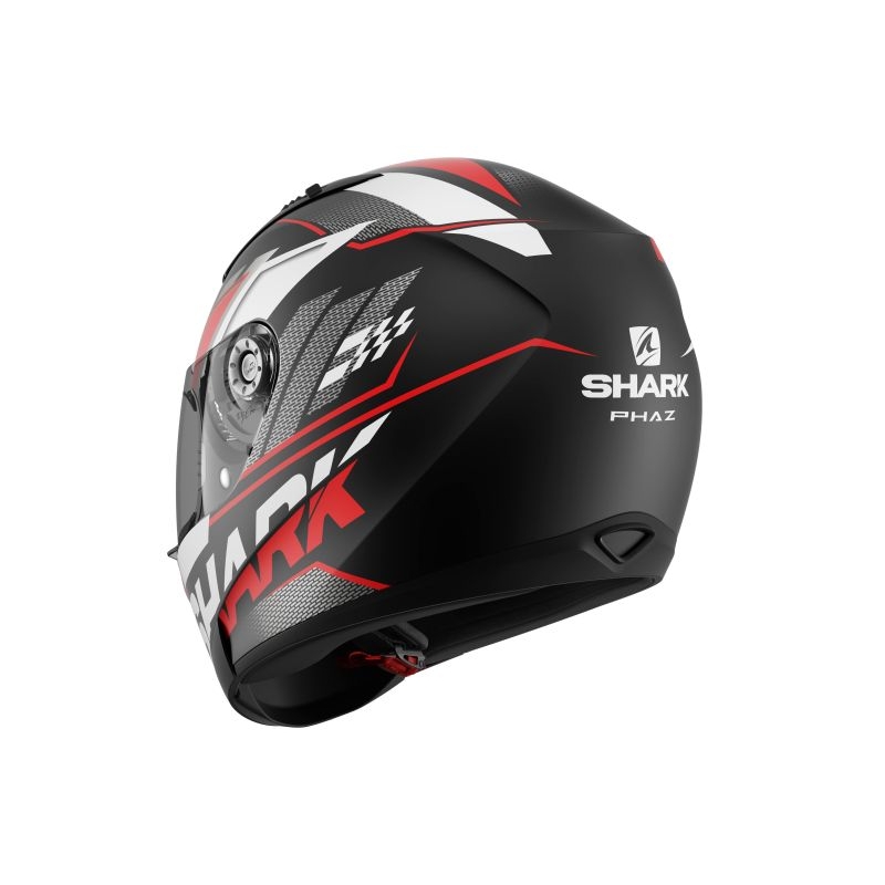 Integralny kask motocyklowy SHARK RIDILL 1.2 Phaz czarno-biało-czerwony