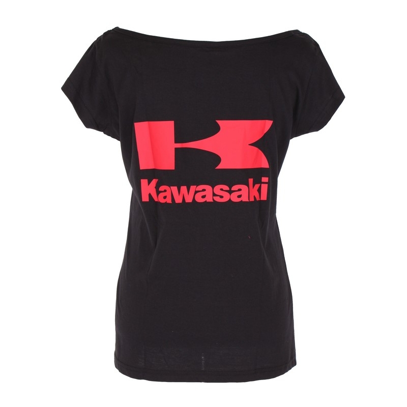 Damska koszulka z logo Kawasaki czarna wyprzedaż