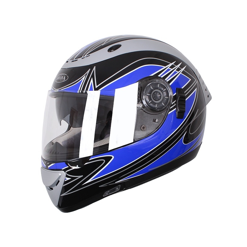 Kask motocyklowy Akira Izumi 2207 niebieski wyprzedaż