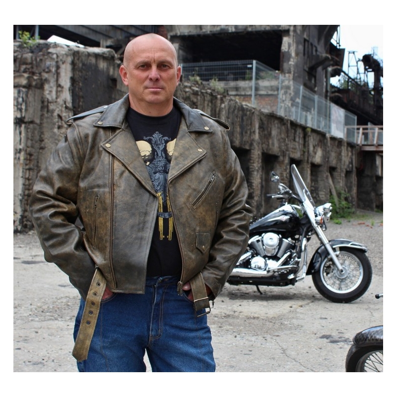 Kurtka skórzana na motocykl Tschul 103 Antike wyprzedaż