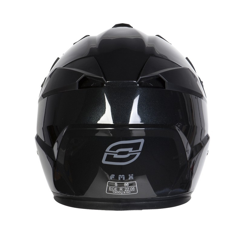 Motokrosowy kask motocyklowy Ozone FMX czarny połysk wyprzedaż