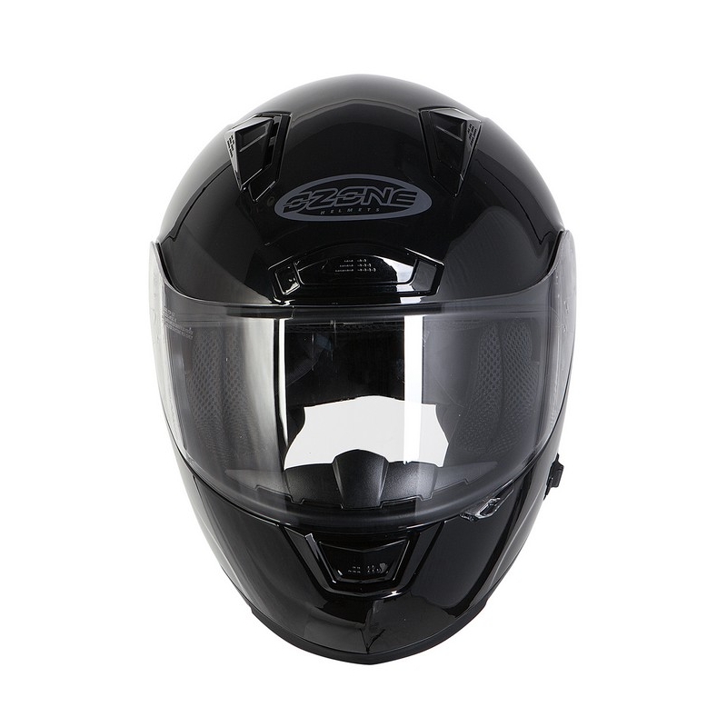 Kask motocyklowy Ozone RC-01 czarny połysk wyprzedaż