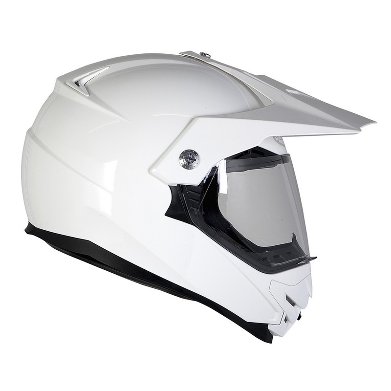 Enduro kask z blendą przeciwsłoneczną Ozone MXT-01 biały wyprzedaż