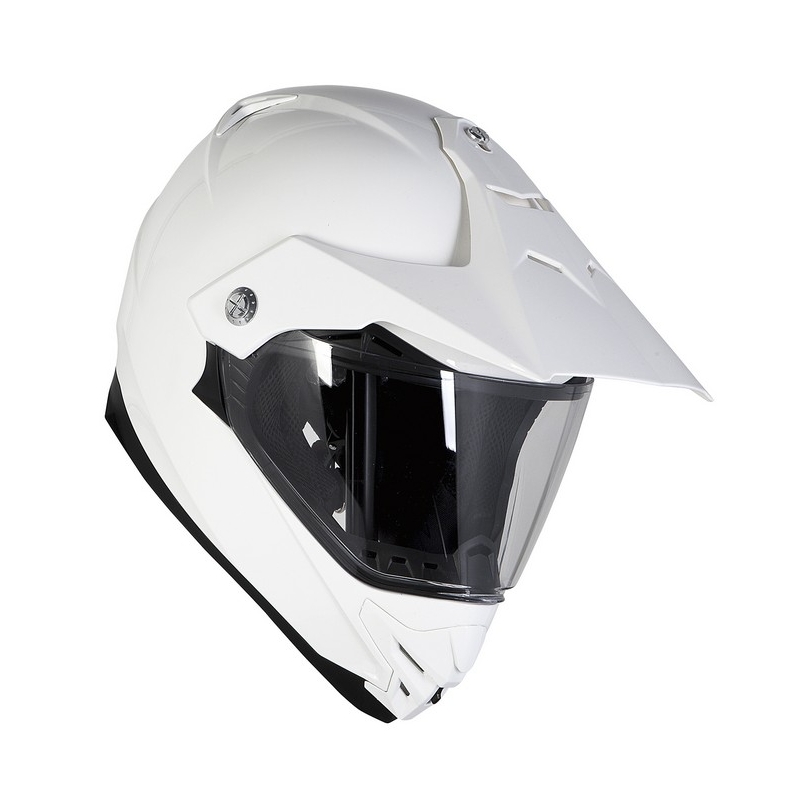 Enduro kask z blendą przeciwsłoneczną Ozone MXT-01 biały wyprzedaż