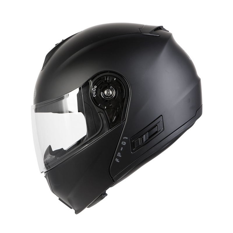 Kask moto szczękowy Ozone FP-01 czarny matowy wyprzedaż