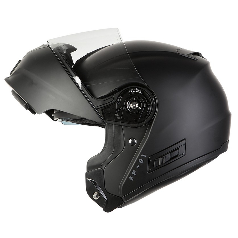Kask moto szczękowy Ozone FP-01 czarny matowy wyprzedaż