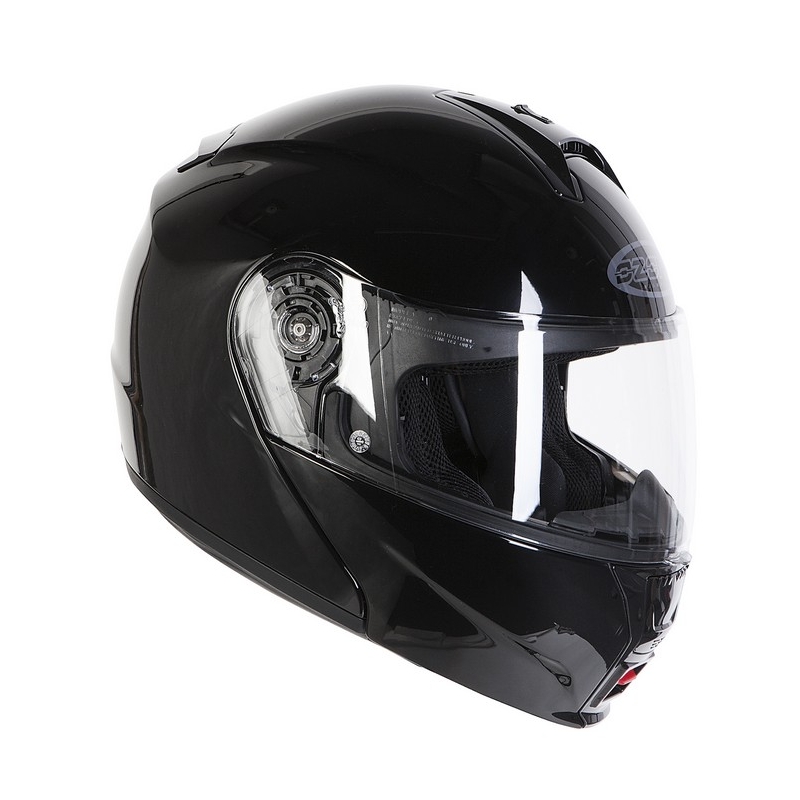 Kask moto szczękowy Ozone FP-01 czarny połysk wyprzedaż