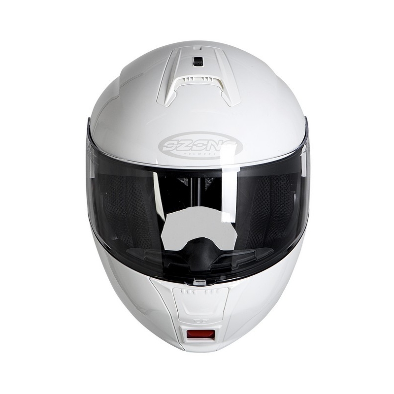 Kask moto szczękowy Ozone FP-01 biały wyprzedaż