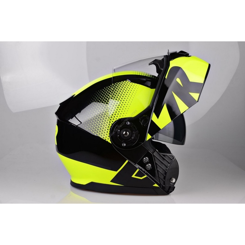 Szczękowy kask motocyklowy Lazer MH2 V'sible żółty