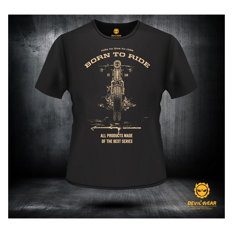 Męska koszulka Devils Wear - Born To Ride Live Man wyprzedaż