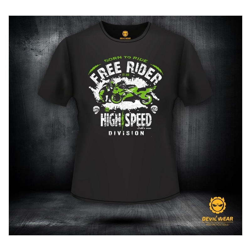 Koszulka męska Devils Wear – Free Rider Kawasaki Ninja R ZX6