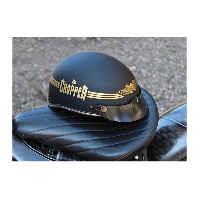 Kask Braincap RSA Skull czarny matowy