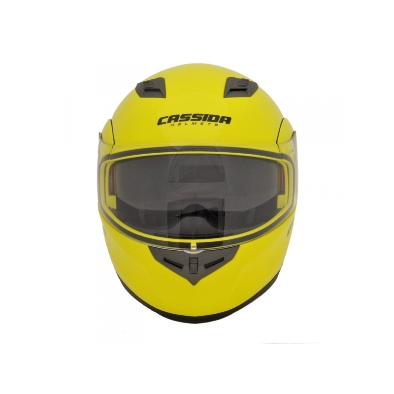 Kask moto szczękowy Cassida Compress – żółty wyprzedaż