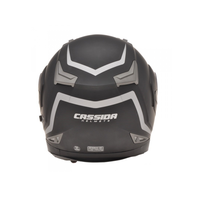 Kask moto szczękowy Cassida Compress - czarny matowy