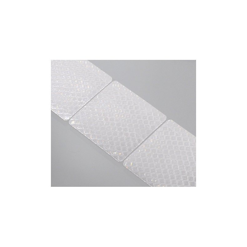 Samoprzylepna taśma odblaskowa dzielona 1m x 5cm biała