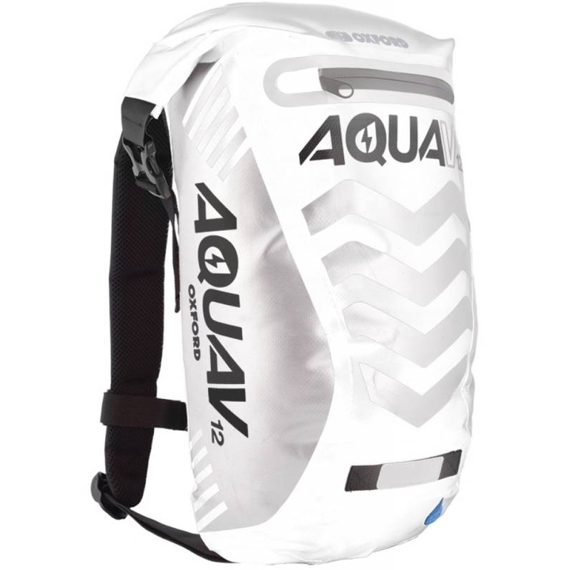 Plecak wodoodporny Oxford Aqua V12 Extreme Visibility biało/szary