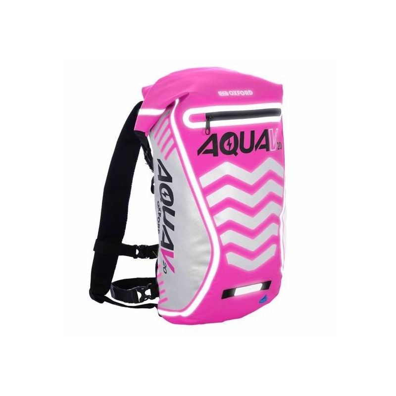 Plecak wodoodporny Oxford Aqua V20 Extreme Visibility różowy