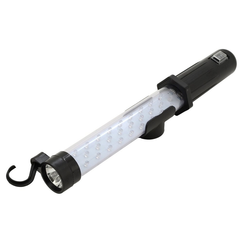 Latarka montażowa 27+7LED do ładowania 12/220V Li-on 1200mAh