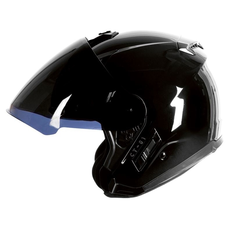 Otwarty kask motocyklowy Ozone CT-01 czarny połysk wyprzedaż