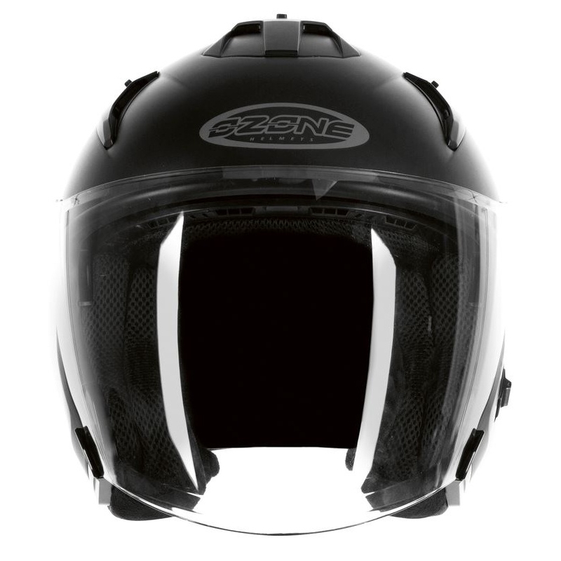 Otwarty kask motocyklowy Ozone CT-01 czarny matowy wyprzedaż